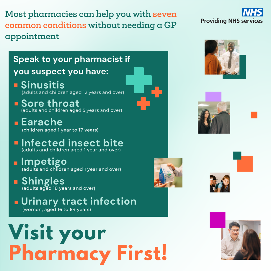 Pharmacy First promotional poster